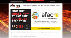 Desktop Screenshot of pacfire.com.au